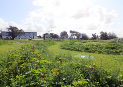 Fußballgolf Bahn 10 im Sportpark Tating bei St. Peter-Ording
