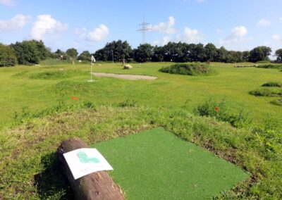 Fußballgolfplatz mit Blick auf das Gelände in St. Peter-Ording