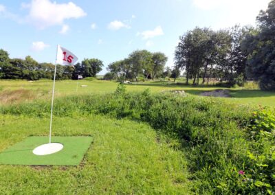 Fußballgolfbahn im Sportpark Tating an der Nordsee