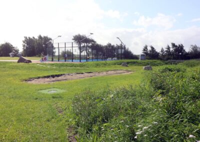 Übersicht über den Fußballgolfplatz in Tating bei SPO