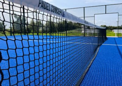 Nahaufnahme Netz auf dem Padelplatz Tating bei SPO